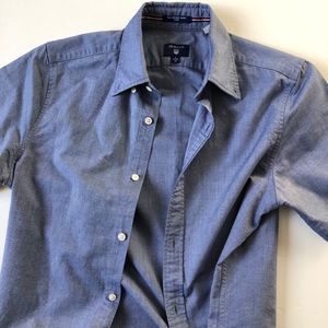 GANT chambray short sleeved button down